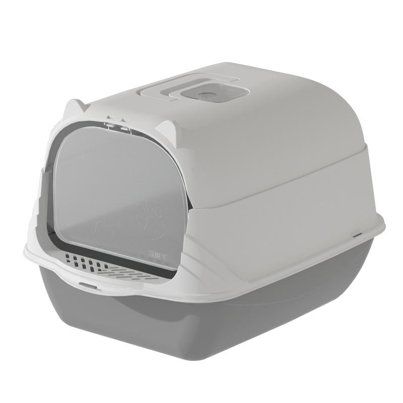 Extra Large Enclosed Cat Litter Box with Handle - Anti-Splash, Odor-Proof Design.