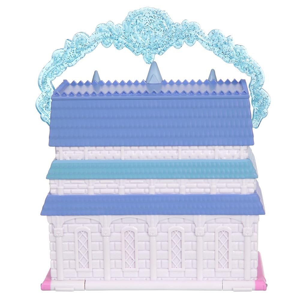 Официальный игровой микронабор «Замок Холодного сердца» из магазина Disney с микрофигурками Эльзы, Анны и Олафа, портативный дорожный игровой набор с ручкой и сюрпризом