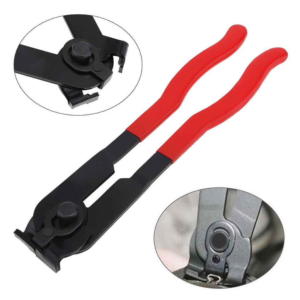 Red Heavy Duty Adjustable CV Boot Clamp Pliers Stainless Steel Includes 20 Bands Antiskid Car Truck SUV Professional Universal Fit
