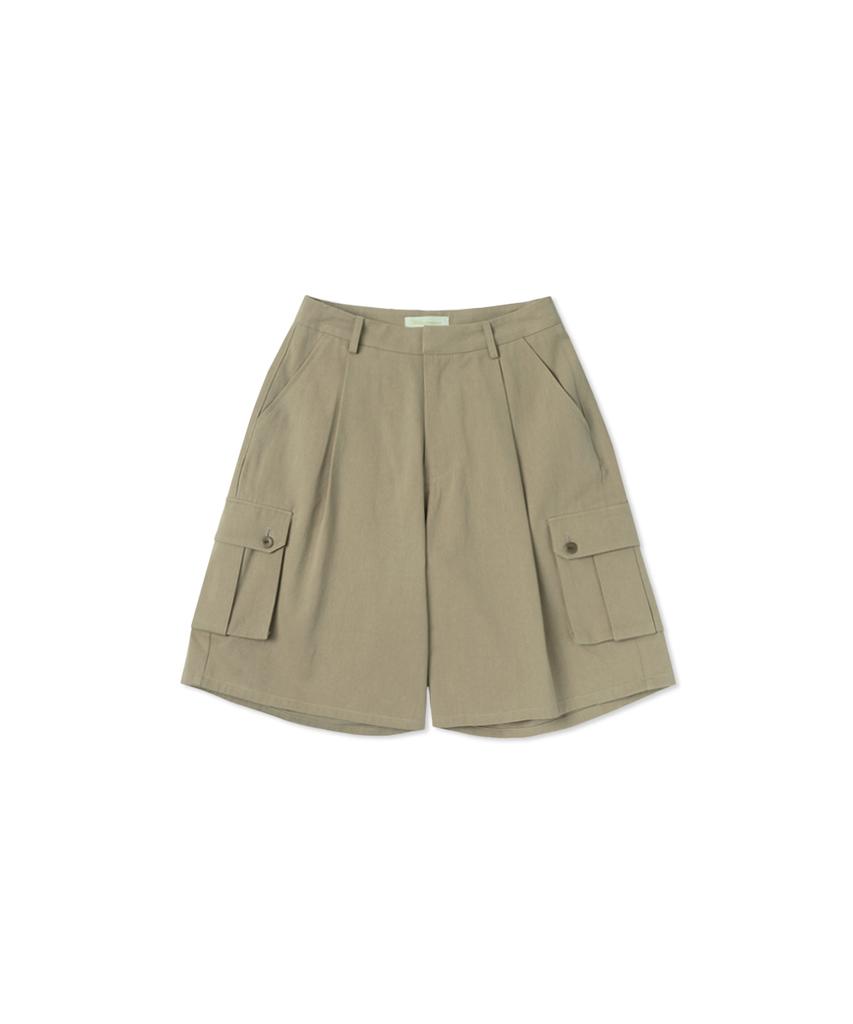 WITHOUT SUMMER Grain Bermuda Pants_Beige