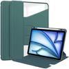 Для iPad Эйр 11 (2025)/(2024) Чехол-подставка с вращением на 360° из ПУ кожи+акриловая накладка для планшета (Без клавиатуры)