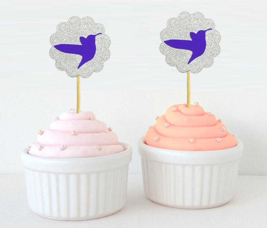 Дарлинг Сувенир| Ботворезы для капкейков с блестящими краями и гребешком | Свадьба - Украшения для десерта на день рождения - упаковка