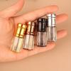 4pcs/set Refillable Golden Essential Oil Roller Bottle Perfume Bottle Glass Roll-On Essential Oil Bottle Cosmetics Container