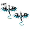 Cardigan Dragon Brooch 2Pcs Rhinestone Flying Brooch, Western Winged Lapel Pin, Pin Clip Sweater Coat Suit Scarf Decor, Men Jewelry Accessories