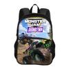 Сумка-рюкзак Monster Jam круглая с передним карманом, мультяшный принт, новая, модная, для студента, в школу, лучший спутник в кампусе, подарок на день рождения
