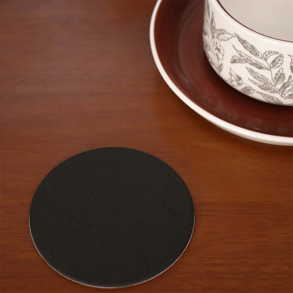 Scald-proof Insulated Cup Mat Mirror-like Drink Pad Gold Stainless Steel Coaster Set Restaurant