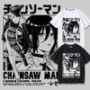 Anime T-shirt Women Chainsaw Man Manga Graphic Cotton Short Sleeve Tee Plus Size Women Tops Summer Streetwear