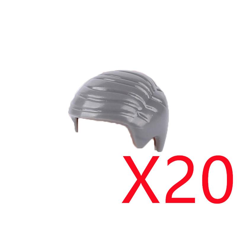 MOC Городские строительные блоки Части тела фигурок Креативные аксессуары Длинные волосы Коричневые Черные Золотые Мини-кирпичики Совместимая игрушка Подарок k030