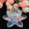 Vastu Feng Shui Transparent Adventure Crystal Lotus For Positive Energy Gift Item And Good Luck  Brings Prosperity, Success, 9 Cm