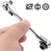 Mini Double Headed Ratchet Wrench 1/4 Inch Drive Socket Screwdriver Bit Driver Quick Release Ratchet Wrench Hand Tools