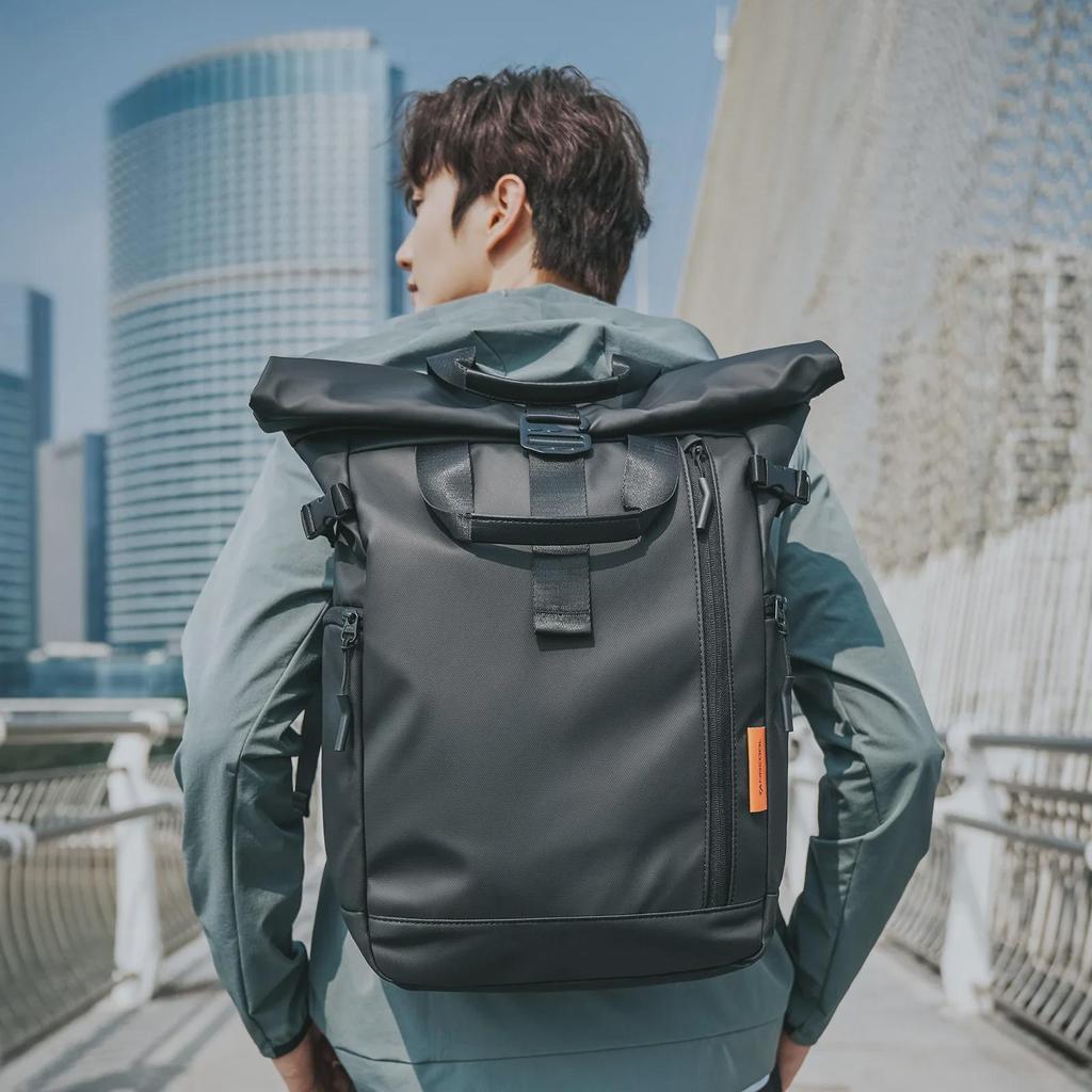 Men's High-End Fashion Laptop Backpack - Large Capacity, Waterproof Oxford Cloth, Stylish Schoolbag