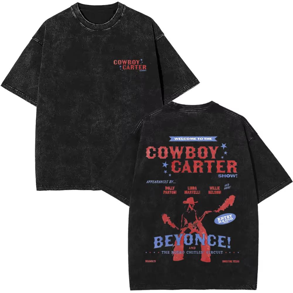Retro Washed Beyonce Renaissance World Tour Tshirt Album Concert Music Tshirts Mens Women Casual Cotton Vintage T Shirts