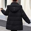 Модное зимнее пальто женское длинное парки с капюшоном свободное толстое теплое женские куртки