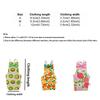 Adjustable Pet Parrot Diaper Fruit Pattern with Bowtie Bird Nappy Soft Fabric Breathable Bird Flight Suits for Cockatiel Pigeons