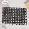 10Pcs Plastic Splicing Aquarium Filter Bottom Grid Plate Screen for Aquarium Fish Tank UseBlack
