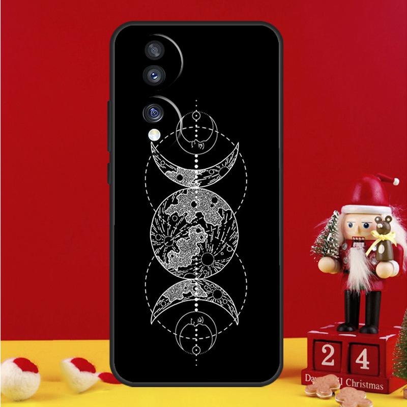 Чехол-кошелек с принтом Оккультная Ведьма Луна Готика Для Honor Magic 6 Pro Magic 5 Lite 50 70 90 X6 X7 X8 X9 X6a X7a X8a X9a X8b X9b
