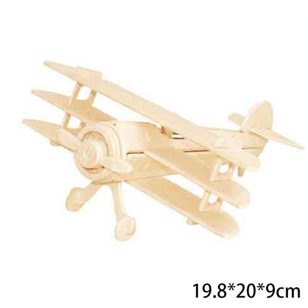 Wooden Plane Puzzlekits 3D Craft Wood Jigsaw Airplanes  Kids Gift