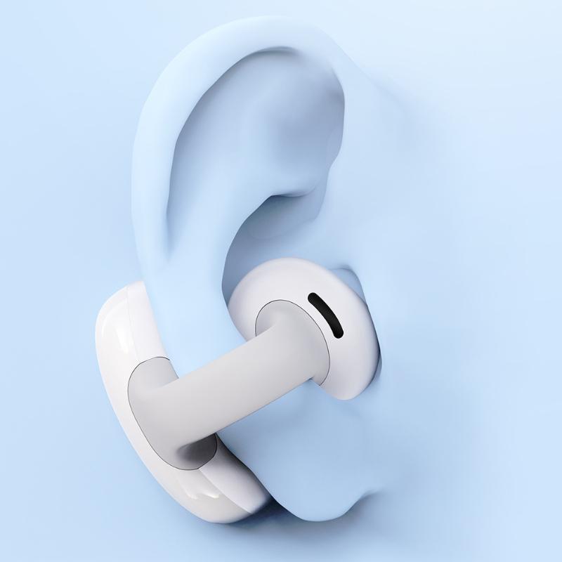 TWS Ear Clip Sports Smart Noise Cancelling Non-bone Conduction 5.3 Bluetooth Headset