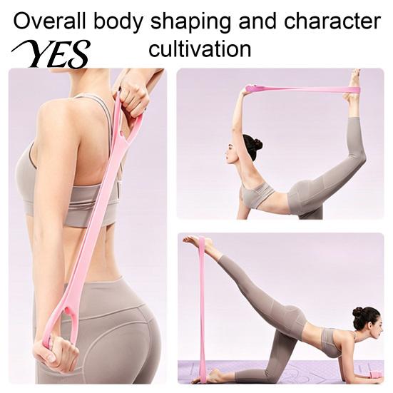 8-Shaped Elastic Band Figure 8 Resistance Band, Exercise for Men Shoulder Stretching Women, High Elasticity Pull Rope Arm Toning, Back Beautifying