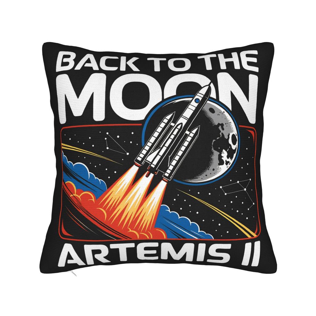 Artemis II Миссия на Луну Наволочка Ретро Модная Наволочка Для Стула Дивана Домашний Декор Мягкая Наволочка Подарок