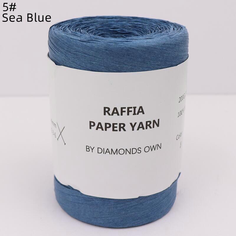 240M Natural Fiber Paper Summer DIY Hand Knitting Crochet Hat Bag Knitting Yarn Home Decoration