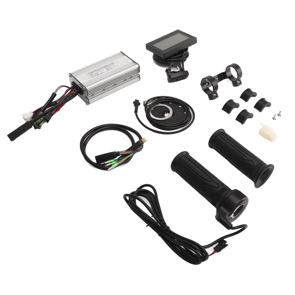 Electric Bike Conversion Kit with 22A Dual Mode Controller LCD3 Panel Throttle Grip for Electric Bicycles Scooters 500W