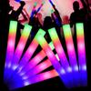 40Pcs Light Colorful Fluorescent Stick Straight Flash Stick Support Stick Sponge Luminous Stick Night Light Ying Light Silver