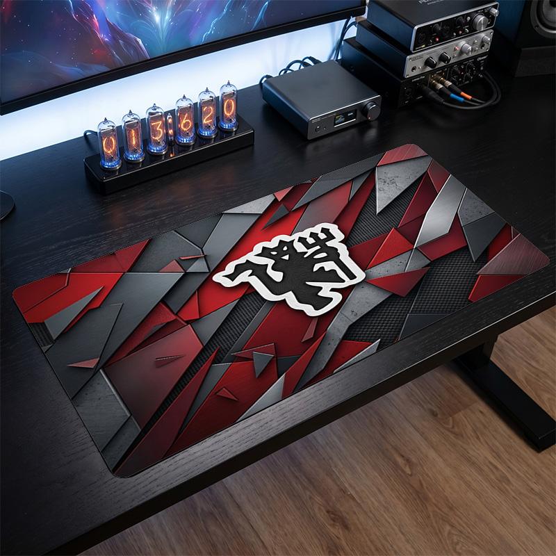 Большой игровой коврик для мыши Manchester United, нескользящий, мягкая резина, для офисного стола, ноутбука, компьютера, Декор