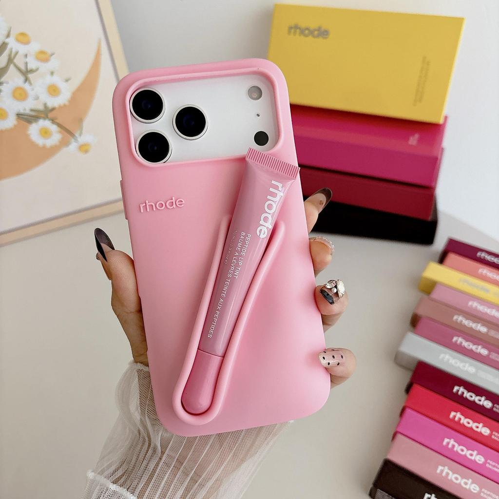 Силиконовый чехол для iPhone и помада от Хейли, набор из 3 предметов для iPhone 14/15