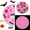 Halloween Pumpkin Ghost Bat Chocolate Cake Silicone Kitchen C1L5 Mold Mold I8G1