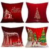 Festival Sofas Cars Home Xmas Tree Santa Deer Pillow Case Cushion Cover Christmas Decoration