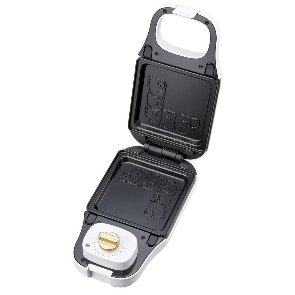 CCP Crispy Character Multi-Sandwich Maker, Sumikkogurashi, KM-CM75-SG, White