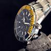 Б/у [BULOVA] Bulova/Мужские часы/Стильные/Хронограф/Крайне редкие/Для мужчин/Желтое золото.Серебристый.Синий цвет/Товар с витрины специальная цена