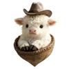 2D Акриловая Рождественская Игрушка Корова из Хайленда Украшение на Рождественскую Елку Декор Сельскохозяйственное Животное Рождественские Подвесные Украшения