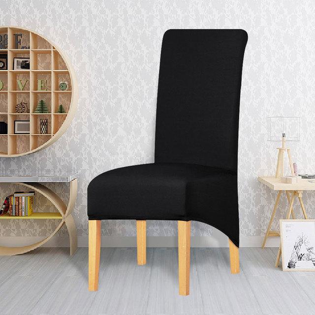 1/2/4/6 шт., эластичный чехол на стул размера XL, чехлы на стулья с длинной спинкой для Рождества, свадьбы, банкета, ресторана, отеля, столовой