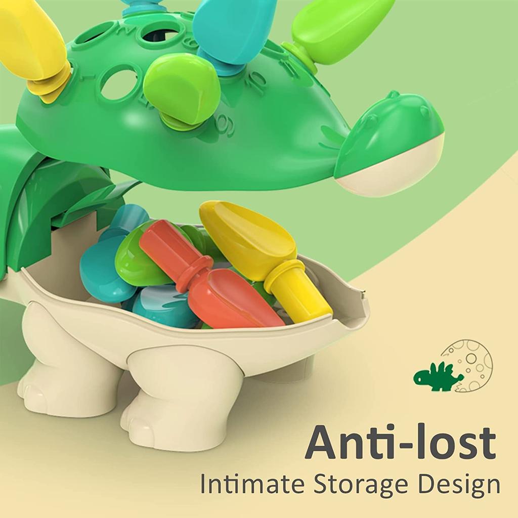 Набор для сортировки детей, сенсорные игрушки для счета и сортировки милых животных-динозавров, развивающая обучающая игрушка для дошкольников, подарок для малышей, мальчиков и девочек в возрасте от 18 месяцев и старше