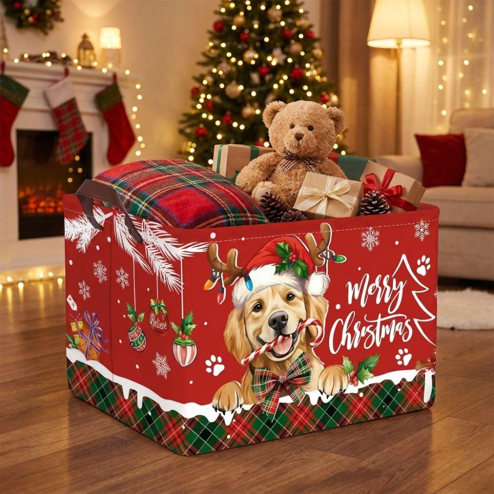 Cartoon Snowman Christmas Storage Basket Large Capacity Christmas Gift Basket Christmas