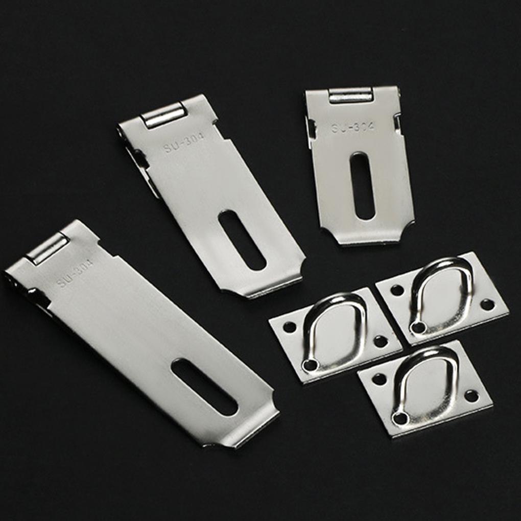 Навесной замок из нержавеющей стали для оконного шкафа, почтового ящика, замка, пластины для замка, отеля, офиса, ворот, сарая, предохранительной защелки, защищающей от потери