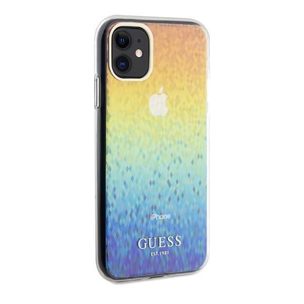 Guess Guhcn61Hdecmi Iphone 11 / Xr 6.1 Wielokolorowy Hardcase Iml Faceted Mirror Disco Iridescent