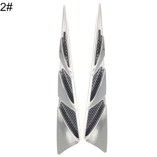 2 шт., автомобильный Стайлинг, ложный воздушный капот, боковые наклейки, имитация вентиляционного отверстия, украшение