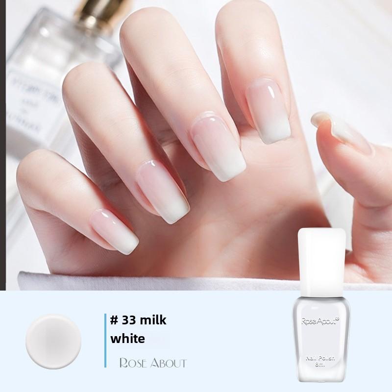 Летний маникюр, без выпечки, стойкий и быстросохнущий, на водной основе, без запаха, рвущийся, прозрачный как лед нюдовый лак для ногтей