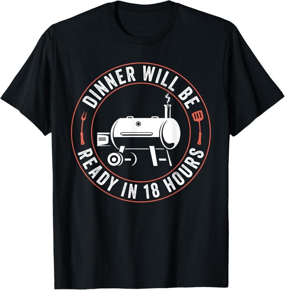 Папа Барбекю Смешной Курение Мяса Коптильня Барбекю Папа Одежда Футболка