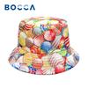 Ведро-панама Bocca Candy с принтом Мультяшный яркий узор РыбакУнисекс Шляпы Двусторонняя Панама Унисекс Взрослый Уличная Защита от солнца Солнцезащитная