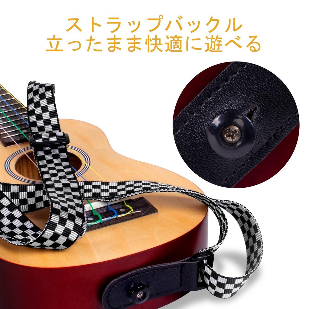 21-дюймовый набор из липы, цветной укулеле для детей, студентов, начинающих, ремень для укулеле, сумка для тюнера (Включает выбор) (Цвет дерева)