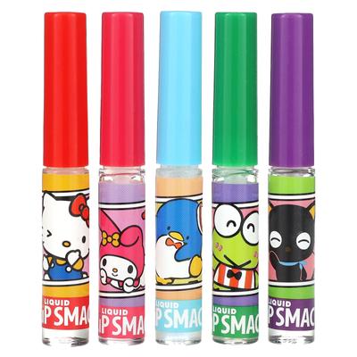 Hello Kitty and Friends, жидкий блеск для губ, аромат everlasting best, 5 упаковок, 14 мл (0,45 жидких унций)