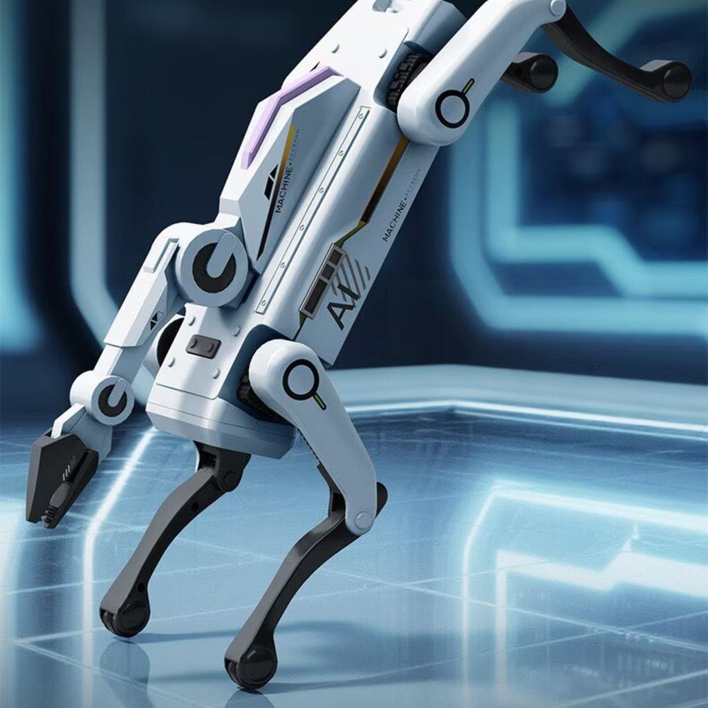 Интерактивная игрушка-робот-собака с дистанционным управлением, программируемым голосовым управлением, отличный подарок на день рождения для мальчиков и девочек.