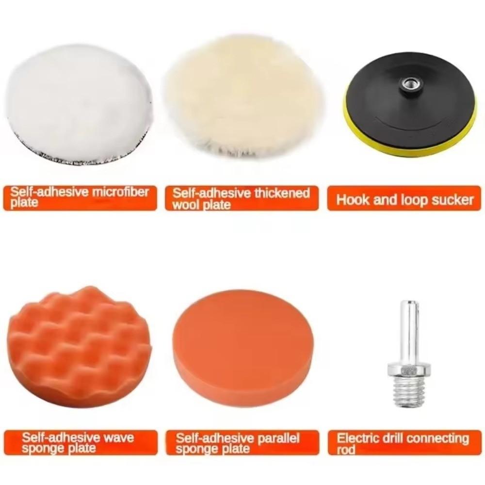 6pcs/set Buffing Wheels Car Polishing Pad Kit 3/4/5/6/7 inch Car Repair Tools