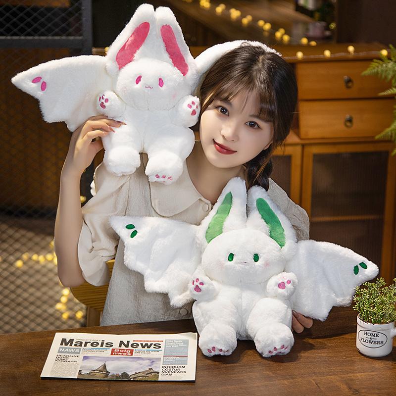 12-45cm 1pc Spirit Rabbit Plush Bat Bunny Toy Stuffed Manta Aniamls Plushie Anime Doll Creative Kids Girl Birthday Gift