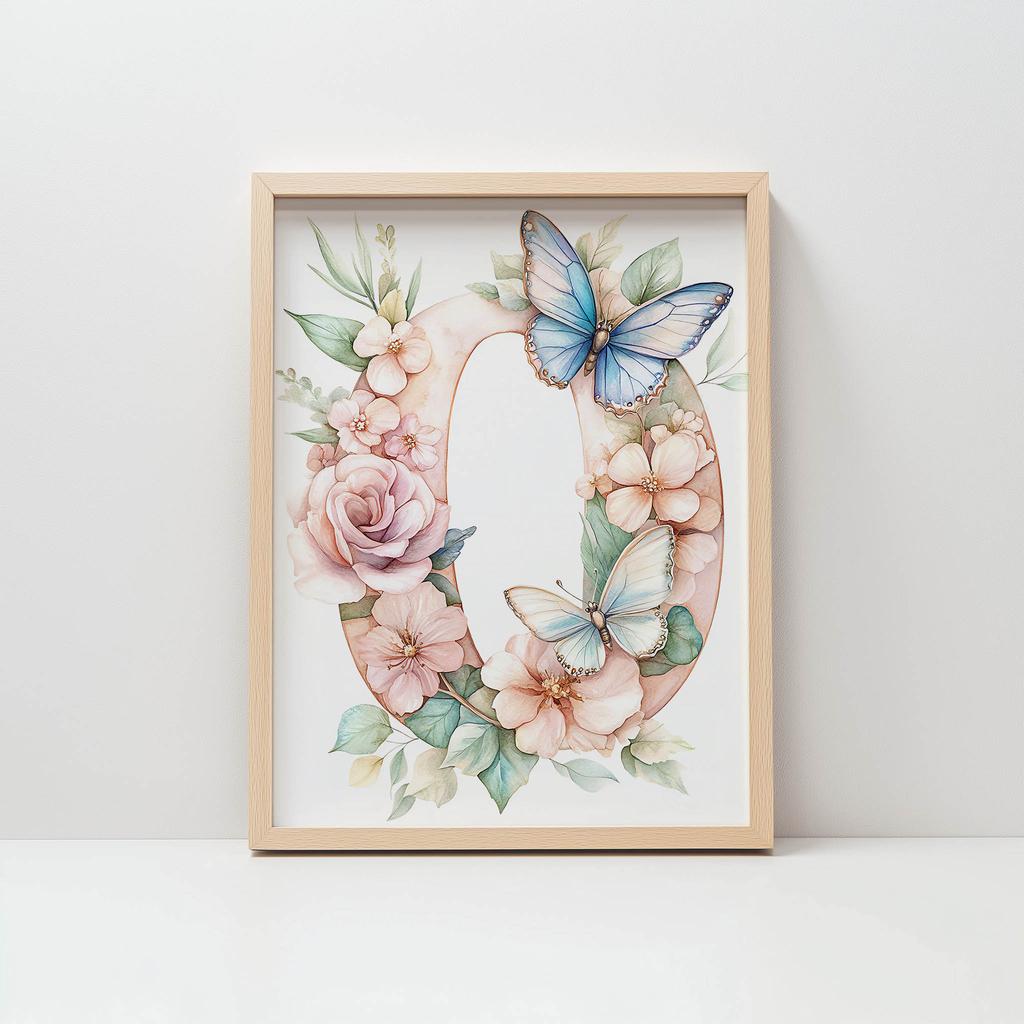 Okrągła Magia - Plakat Z Literą "O" Okrągła Magia - Plakat Z Literą "O", 30X40 Cm, Bez Ramy, Papier Matowy 230 Gsm