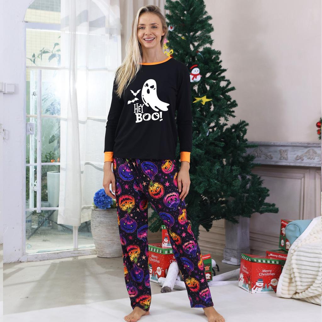 Комплект из топа и брюк с длинными рукавами и принтами для всей семьи Одинаковые комплекты для всей семьи